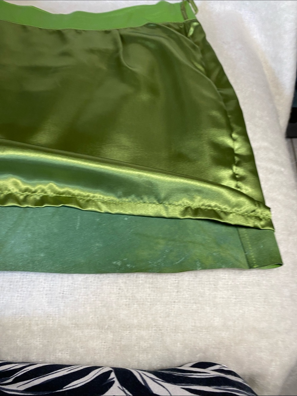 Wilson’s Green Leather A-Line Mini Skirt - Picture 10 of 12